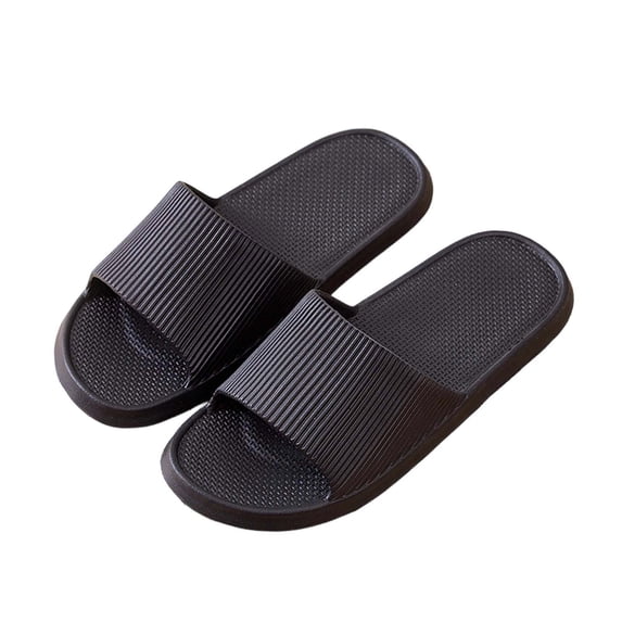 Soft EVA Open‑Toe Home Slippers Anti‑Slip Sole Lightweight Slip‑on Shower Footwear for Daily Wear