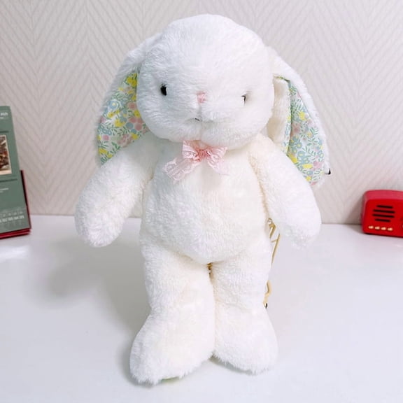 Soft Easter Bunny Plush Toy - Cute Stuffed Rabbit Animal | Fluffy Long-Ear Bunny , Bunny Stuffed Animal, Easter Decor | Blue Colors (Perfect for Spring/Easter Gifts)