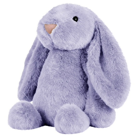 Kiewfjdk Soft Easter Bunny Plush Toy, Purple stuffed rabbit animal with long ears, 25cm/9.84in