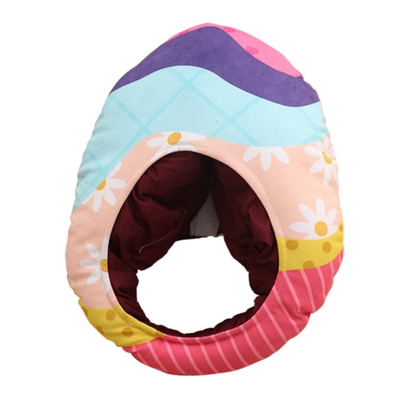 Soft Easter Egg Headwear Hat for Costume Party and Cosplay Funny Novelty Prop for Stage Performances and Photo Booths Pink