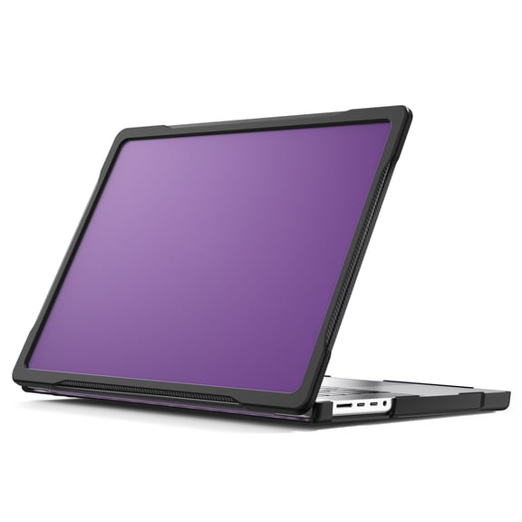 Soft Edge TPU PC Hybrid Semi-Transparent Protective Case for MacBook Pro 16 Inch M5 Pro 2026 A3428