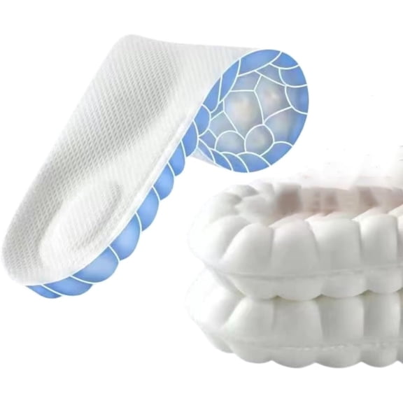 Soft Elastic Breathable Shoe Insoles,Premium PU Material for Maximum Breathability & Sweat Absorption,High Elasticity Shock Absorption & Anti-Slip Design,Customizable Trimmable Fit for Daily Wear