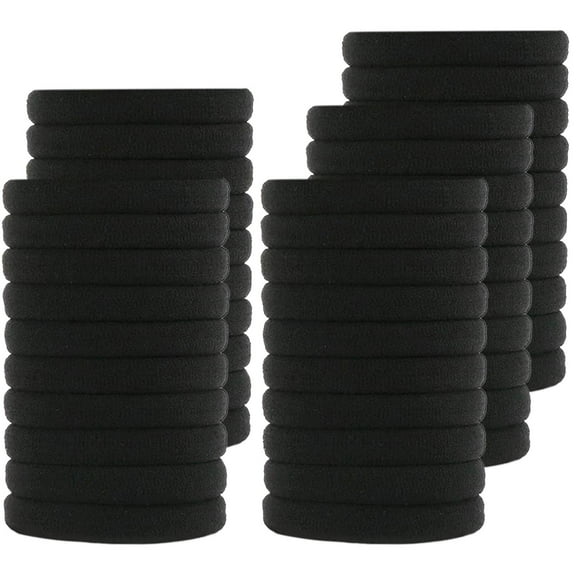 Soft Elastic Hair Ties for Adults and Girls Gentle Ponytail Holders Curly Hair Accessories No Damage Bands