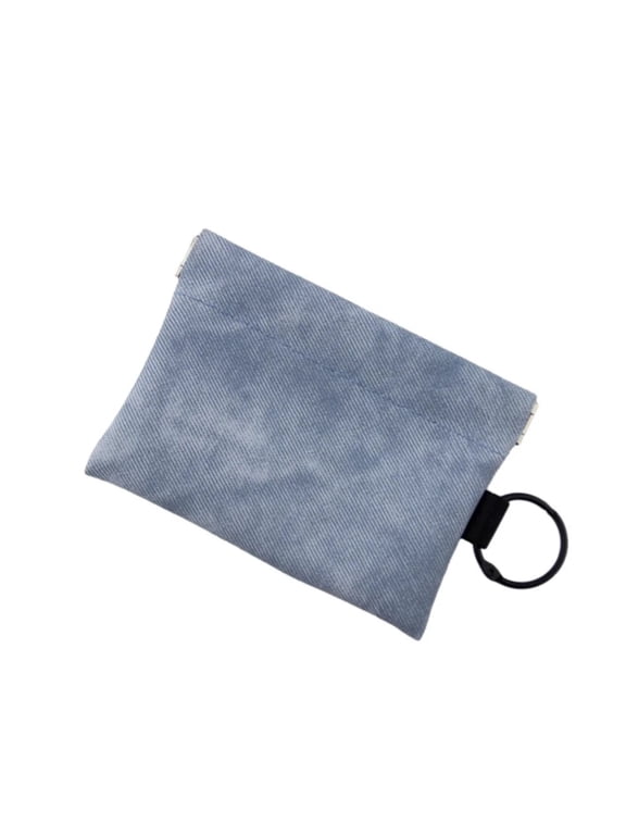 Soft Elastic Snap Pouch, Quick Spring Closure Storage Bag for Earbuds, Coins, Cards, Keys and Small Accessories