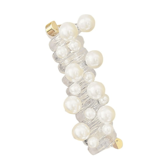 Soft Elastic Spiral Hair Ties for Everyday Use - No Damage Hair Accessories for Women Featuring Pearl Braided Design