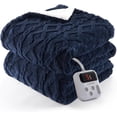 thumbnail image 1 of Soft Electric Blanket - Thick Tufted Sherpa Heated Blanket with 10 Heating Levels and 10 Time Settings, ETL Certified Machine Washable Fast Heating Blanket,6 Size Available, 1 of 7