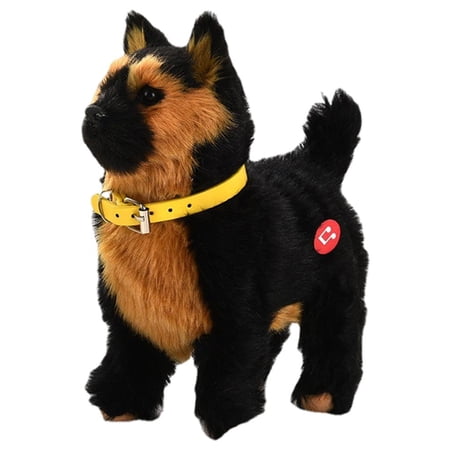 Soft Electric Dog Toy Birthday Gifts Battery Powered Tail Wagging Interactive Toy Electronic Pet Puppy Toy for Kids Toddlers Girls Children