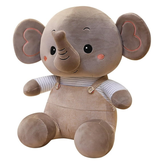 Soft Elephant Toy Adorable Stuffed Animal for Kids Birthday Party Room Cute Nursery Pillow Friend