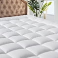 thumbnail image 1 of Soft Embossed Square Pattern Mattress Pad With Deep Pocket, 1 of 6