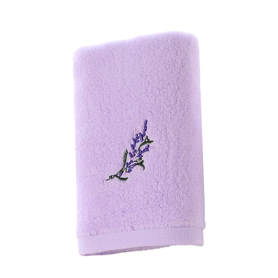 Soft Embroidered Towel,Lavender Bath Towels,Lavender Hand Towels,Lavender Hand Towels Purple Bathroom Decor,Cotton Soft Absorbent Spring Summer Decorative Hand Towels for Bathroom Kitchen,Purple