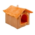 thumbnail image 1 of Soft Enclosed Pet Bed with Removable Cushion, Cozy and Warm House for Small to Medium Cats and Dogs, Foldable Kennel Providing a Snug Sleeping Sanctuary in Your Living Space, 1 of 9