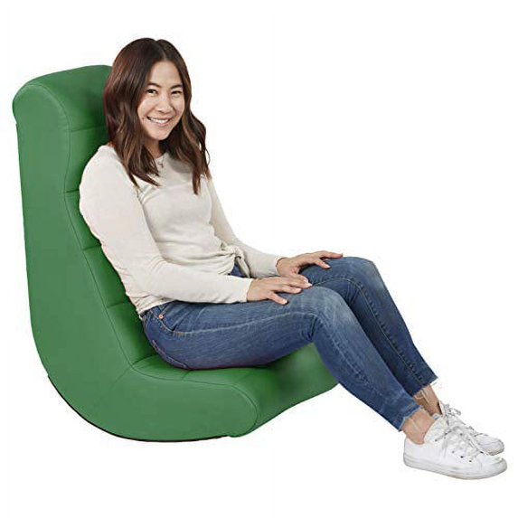 Soft Ergonomic Horizontal Soft Video Rocker - Great for Reading, Gaming, Meditating, or TV for Kids Teens and Adults - Green
