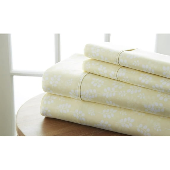 Soft Essentials 4-piece Premium Ultra Soft Wheat Pattern Bed Sheet Set