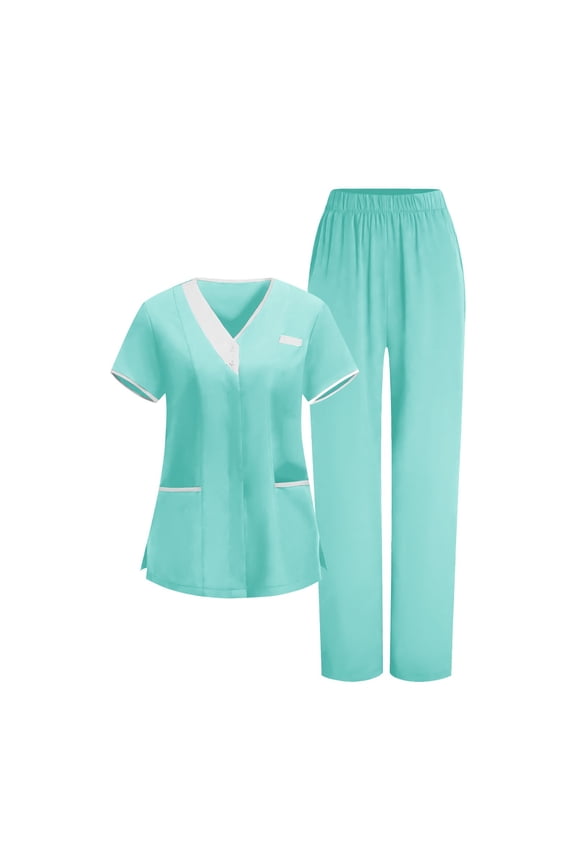 Soft Everyday Healthcare Blouse Easy Care V-Neck Scrub Top, Minimalist Workwear Outfits, Durable Nurse Uniform, Essential Pullover Clothing