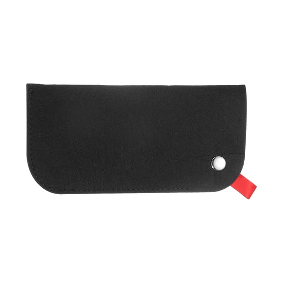 Soft Eyeglasses Bag Portable Felt Glasses Case Sunglasses Storage Pouch Case Holder, Black
