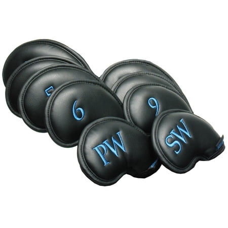 ProActive Sports Golf Soft-eze Iron Covers 3-SW Black Headcover New