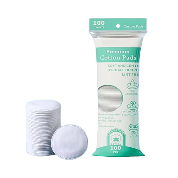 Soft Fabric Cosmetic Pad Gentle On Skin Makeup Remover Cotton Round For Toner Application Cleansing