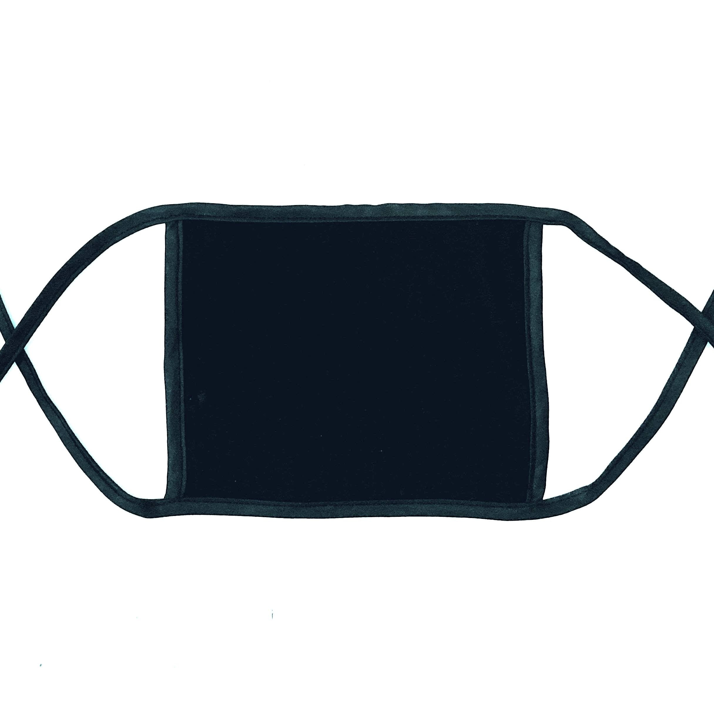 Soft Fabric Face Mask with String Ties, Black - Walmart.com