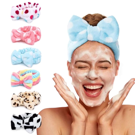 Soft Fabric Headbands for Women | Stretchable Elastic Hair Bands with Bow Design | Comfortable Hair Wraps for Daily Use (Pack Of 2)