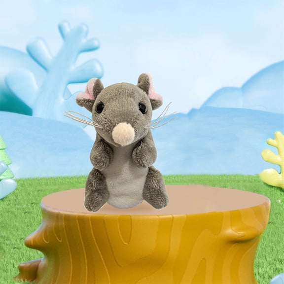 Soft Fabric Mouse Finger Puppets for Kids Storytelling, Soft Stuffed Animal Toy for Role Play and Interactive Learning
