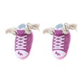 Soft Fabric Shoe Dog Toy with Cotton Rope Ends and Sound Inserts ...