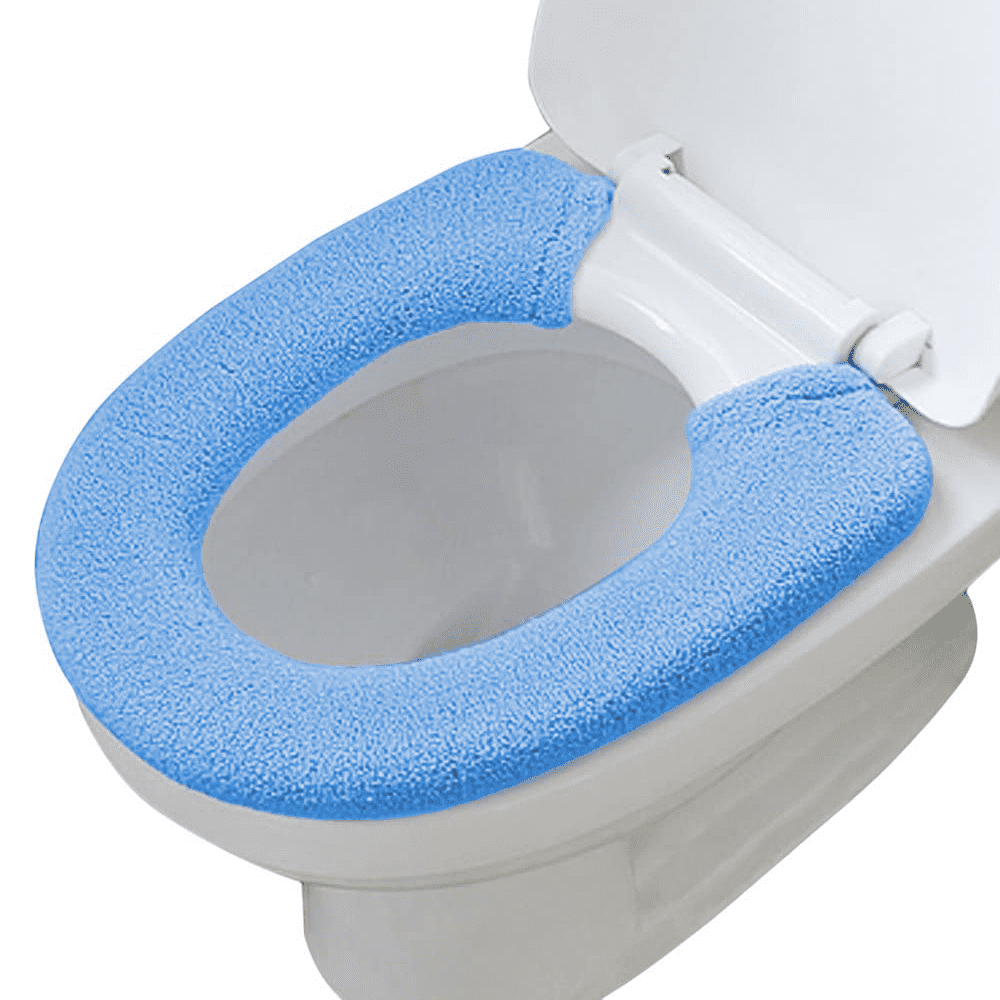 Soft Fabric Toilet Seat Cover, Stretchable Washable Cloth Standard,Easy