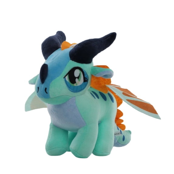 Soft Fantasy Dragon Plush Toy, Cute Colorful Winged Monster Stuffed Animal for Imaginative Play and Bedroom Decor, Unique Animal Plushie Doll 10.6-inch