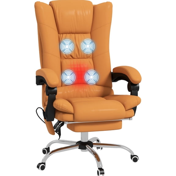 Soft Faux Leather & Padded Armrests / Comfortable Office Sitting Experience
