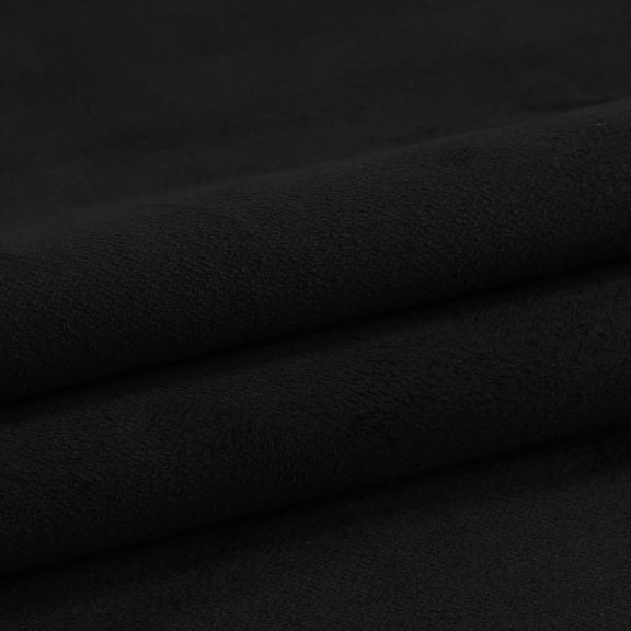 Soft Faux Suede Fabric Upholstery Fabric Double-Sided Microsuede for Cushion,Sofa,Tablecloth,Curtains,Seats Sew Fabric Black 54inch x 60inch