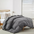 thumbnail image 1 of Soft Feather Down Comforter King Size,Hotel Collection Lightweight Hypoallergenic Comforter,All Seasons Duvet Insert, 1 of 4