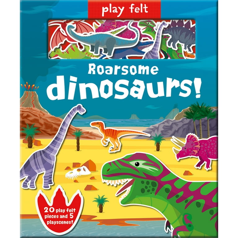 Soft Felt Play Books: Play Felt Roarsome Dinosaurs! (Board book)