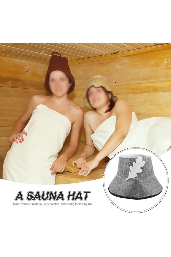 Soft Felt Sauna Cap Water Absorbent Insulation Sauna Bucket Hat Fashion