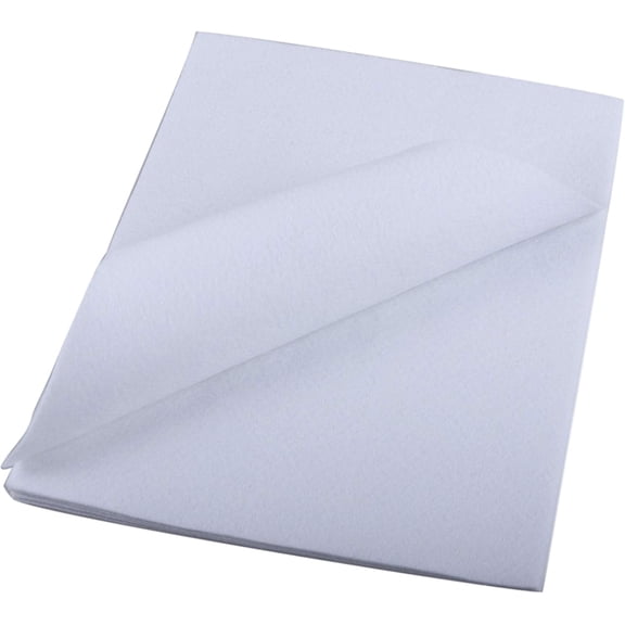 Soft Felt Sheets 9 Inch X 12 Inch - 24 Pcs Pack, White