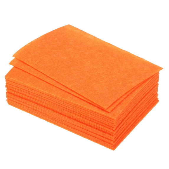 Soft Felt Sheets Fabric Craft Sheets Orange 6 Inch x 4 Inch 36 Pcs