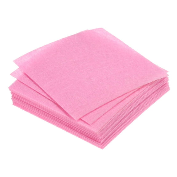 Soft Felt Sheets Fabric Craft Sheets Pink 4 Inch x 4 Inch 21 Pcs