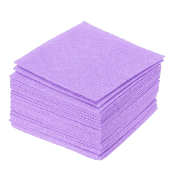 Soft Felt Sheets Fabric Craft Sheets Purple 4 Inch x 4 Inch 42 Pcs