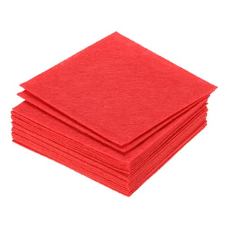 Eppingwin 60 Pcs Red Felt Sheets, 4x4 Felt Fabric Sheets, Soft Felt Squares for Crafts, Felt Sheets with Adhesive Backing