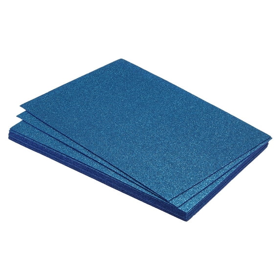 Soft Felt Sheets Glitter Dark Blue 11.8 x 7.8 Inch 12 Pcs
