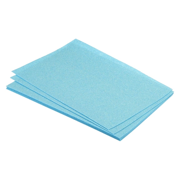 Soft Felt Sheets Glitter Light Blue 11.8 x 7.8 Inch 6 Pcs