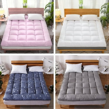 Soft Fiber King Mattress Topper, Extra Thick Mattress Pad Cover for Bedroom, Cooling Breathable Pillow Top Protector