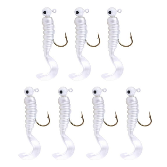 Soft Fishing Bait Under $5! Yannianjz Soft Bait T Tail for Fishing, Lead Head Jig with Paddle Tail, Swimming Lure for Freshwater Saltwater, Realistic Worm Bait for Panfish