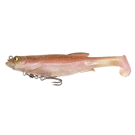 Soft Fishing Lures Baits for Bass Trout Bionic-Swimming-Lure for Freshwater Saltwater Treble Hook Fish Lures Paddle Tail