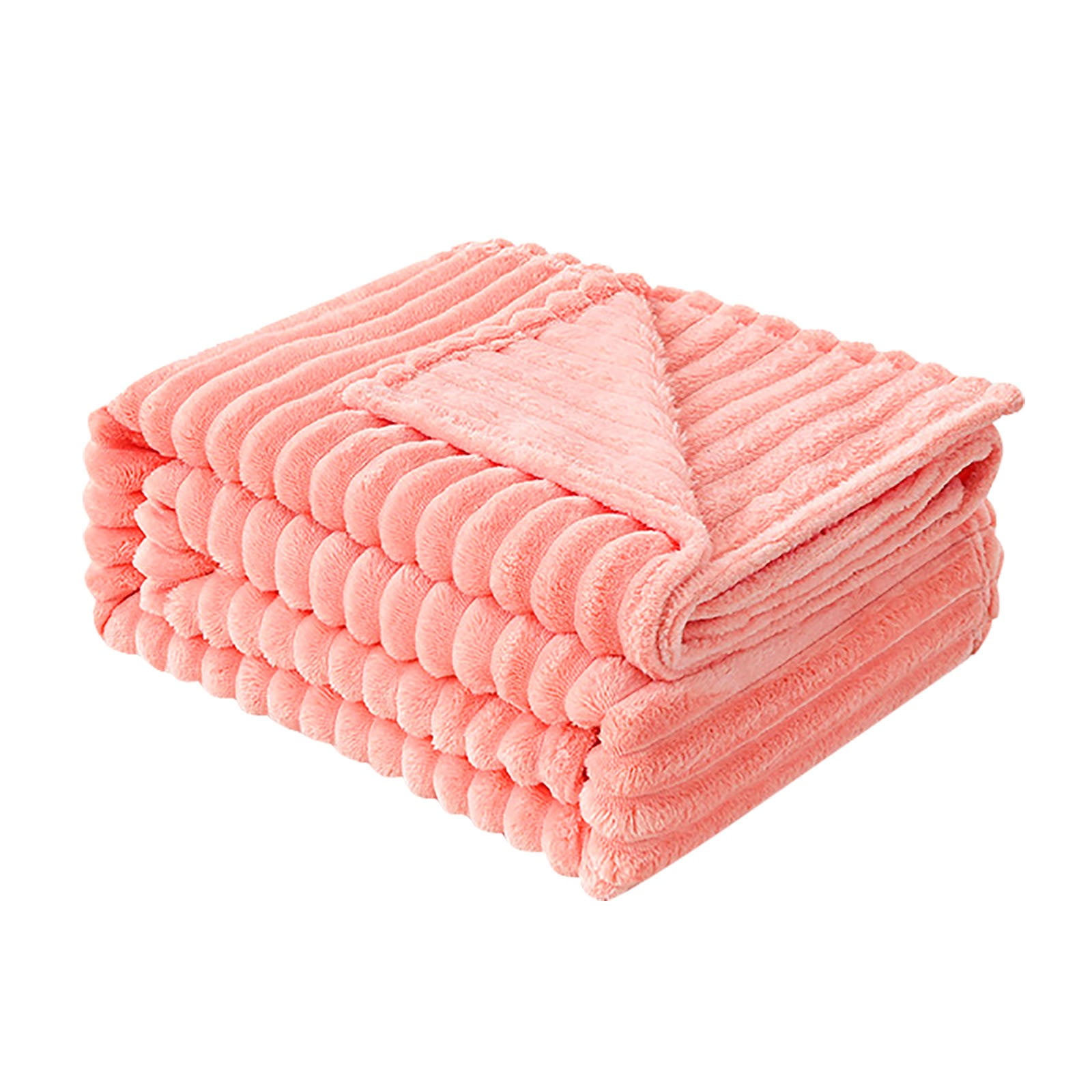 Soft Flannel Blanket Air Conditioner Companion Solid Color Nap Mat