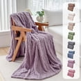 thumbnail image 1 of Soft Flannel Fleece Blanket 70x100cm | Warm Fuzzy Plush Throw for Bed & Sofa, Lightweight Washable Cozy Polyester | Multi-Color Ultra Comfortable Nap Cover, Easy Storage, 200g, 1 of 7