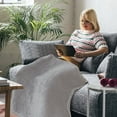 thumbnail image 1 of Soft Flannel Fleece Blanket - All-Season Air Conditioning Blanket - 100% Lamb Wool - Solid Color Nap & Sofa Throw - Lightweight & Warm - Easy Care Washable - Home Decor Gift, 1 of 6