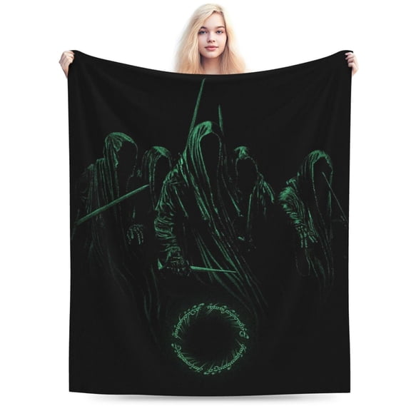 Soft Flannel Fleece Blanket Lord-Rings Comfort Plush Throw Home Decor for Bed Sofa 40"x30"
