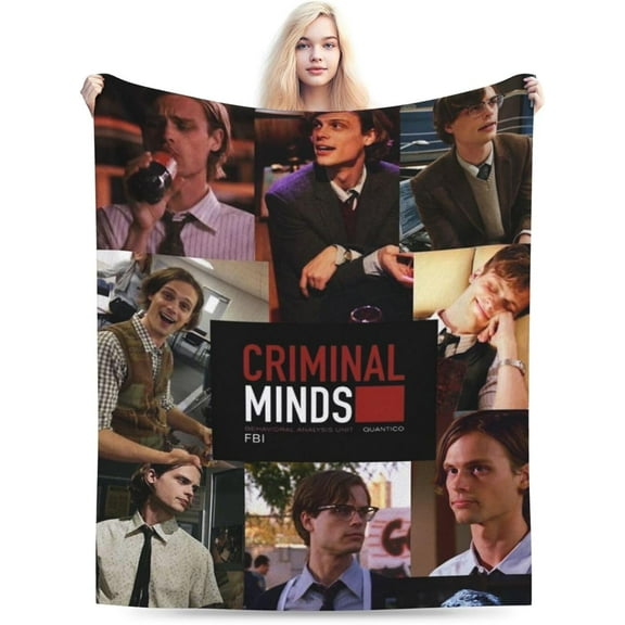 Soft Flannel Fleece Blanket Matthew-Gray-Gubler Plush Throw Cozy Blankets for Couch Sofa 40"x30"