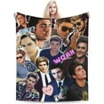 thumbnail image 1 of Soft Flannel Fleece Blanket Zac Efron Plush Throw Cozy Blankets for Couch Sofa 40"x30", 1 of 7