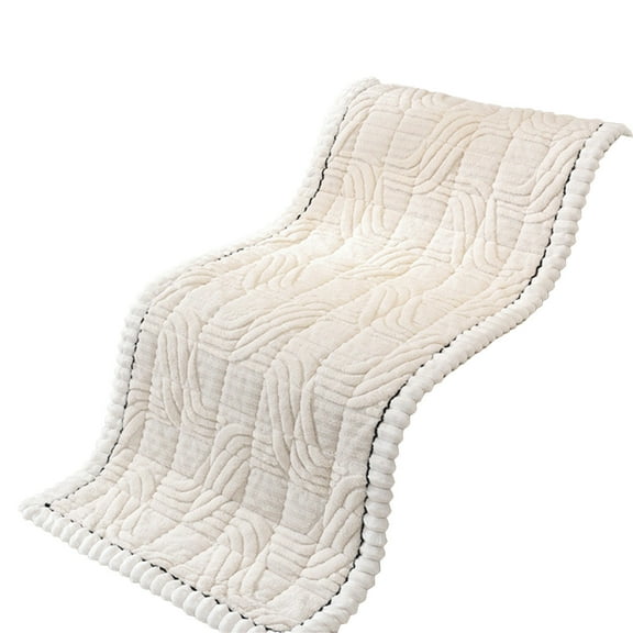 Soft Flannel Sofa Cushion - Thick Plush Seat Pad for Fall and Winter, Non-Slip, Multi-Functional Protector for Couch, Bed, Window Sill, and Children's Play Area