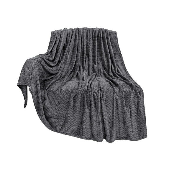 Soft Flannel Throw Blanket, 40"X60" Lightweight Plush Warm Blankets, Solid Color Christmas Themed Sofa Decoration